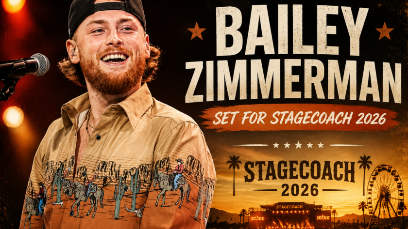 Bailey Zimmerman Stagecoach 2026 festival country music performer