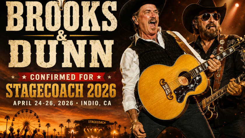 Brooks and Dunn Stagecoach 2026 festival confirmed country music duo