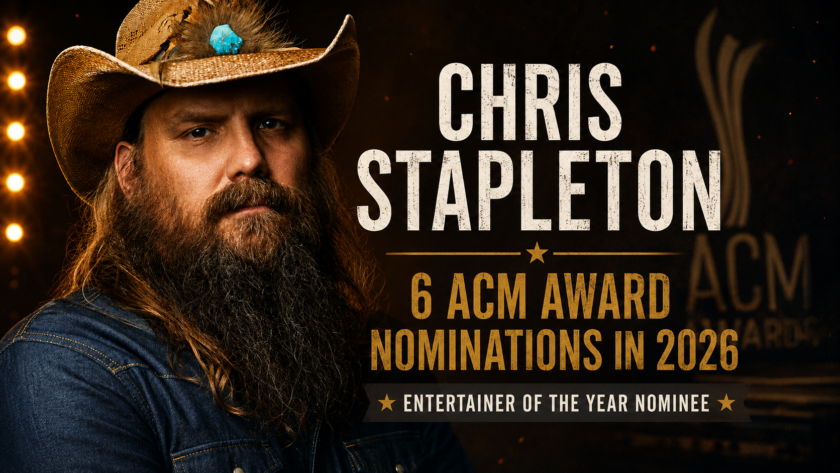 Chris Stapleton 6 ACM Award nominations 2026 country music artist