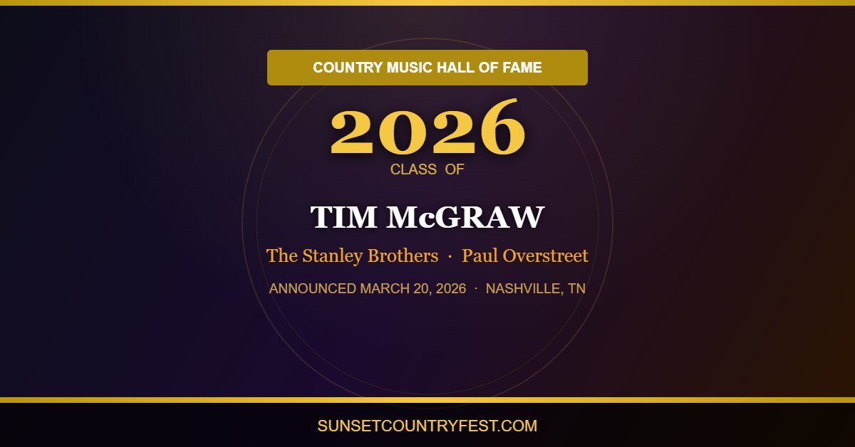Country Music Hall Of Fame 2026 Inductees Revealed Sunset Country Cover Country Music Hall Of Fame 2026 Inductees 