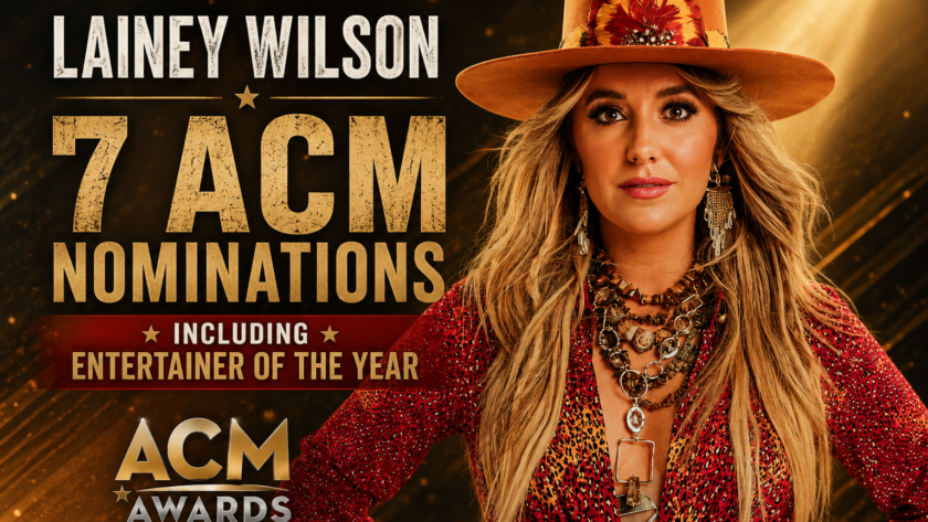 Lainey Wilson 7 ACM Award nominations 2026 Entertainer of the Year country music