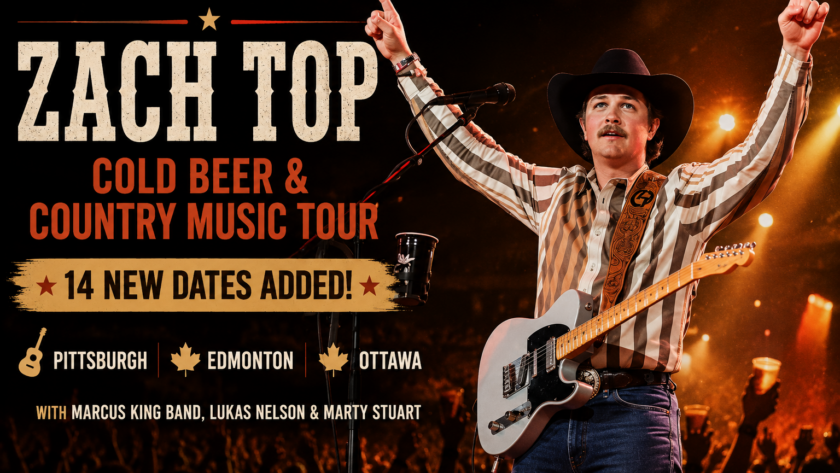 Zach Top Cold Beer Country Music Tour 2026 new dates extended
