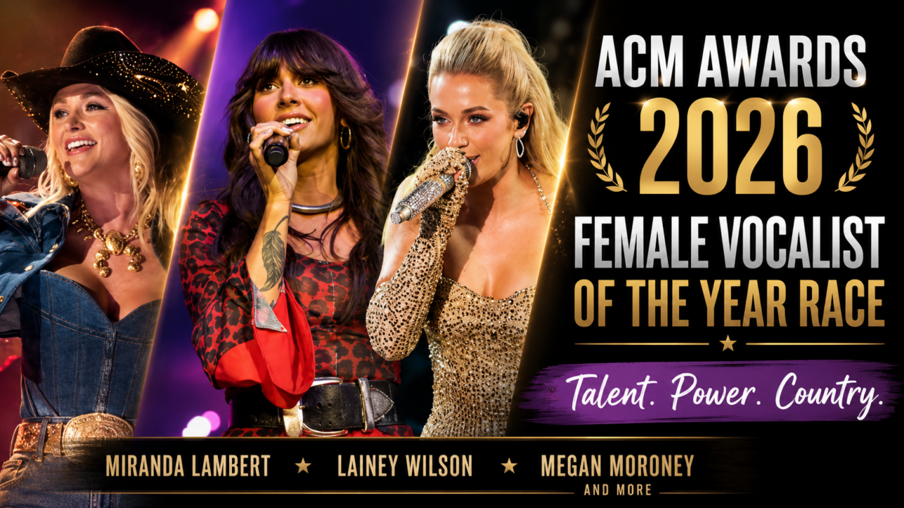 ACM female vocalist of the year 2026 nominees Megan Moroney Miranda Lambert