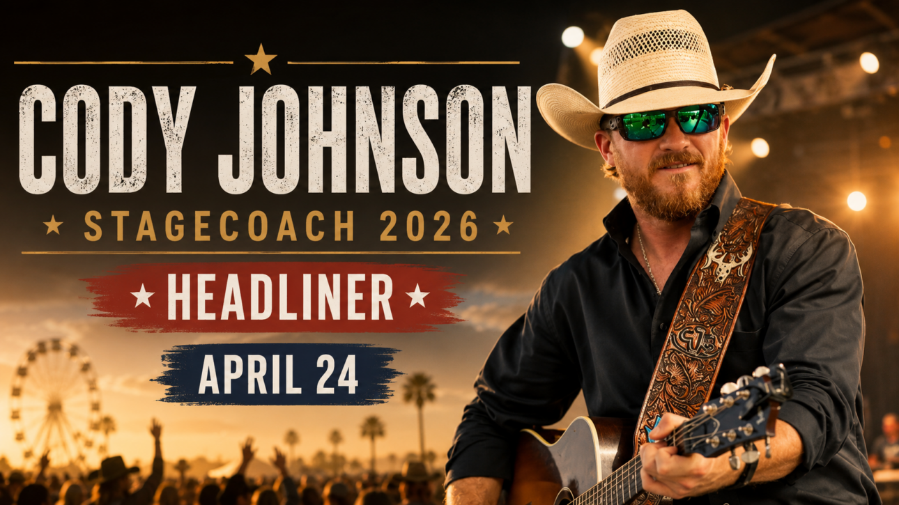 Cody Johnson Stagecoach 2026 headliner country music festival
