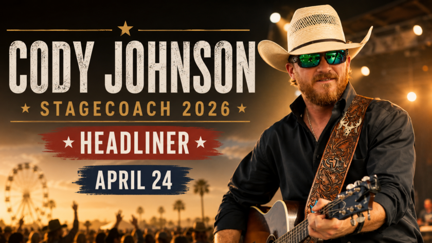 Cody Johnson Stagecoach 2026 headliner country music festival