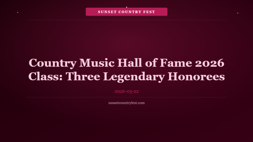 Country Music Hall of Fame 2026 Class: Tim McGraw, The Stanley Brothers, Paul Overstreet