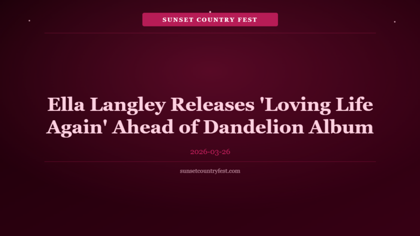 Ella Langley Releases 'Loving Life Again' Ahead of New Album