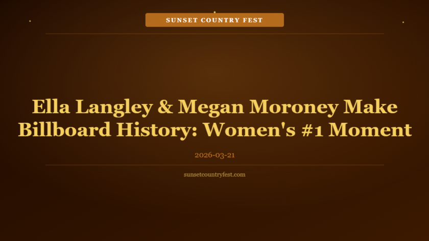 Ella Langley and Megan Moroney Make Billboard History March 2: Women's Dual Chart Achievement