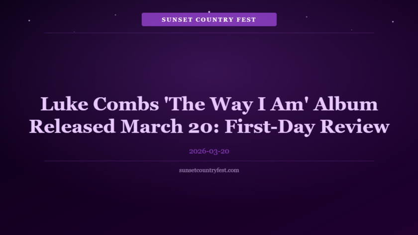 Luke Combs 'The Way I Am' Album Released March 20: First-Day Review and Fan Reactions