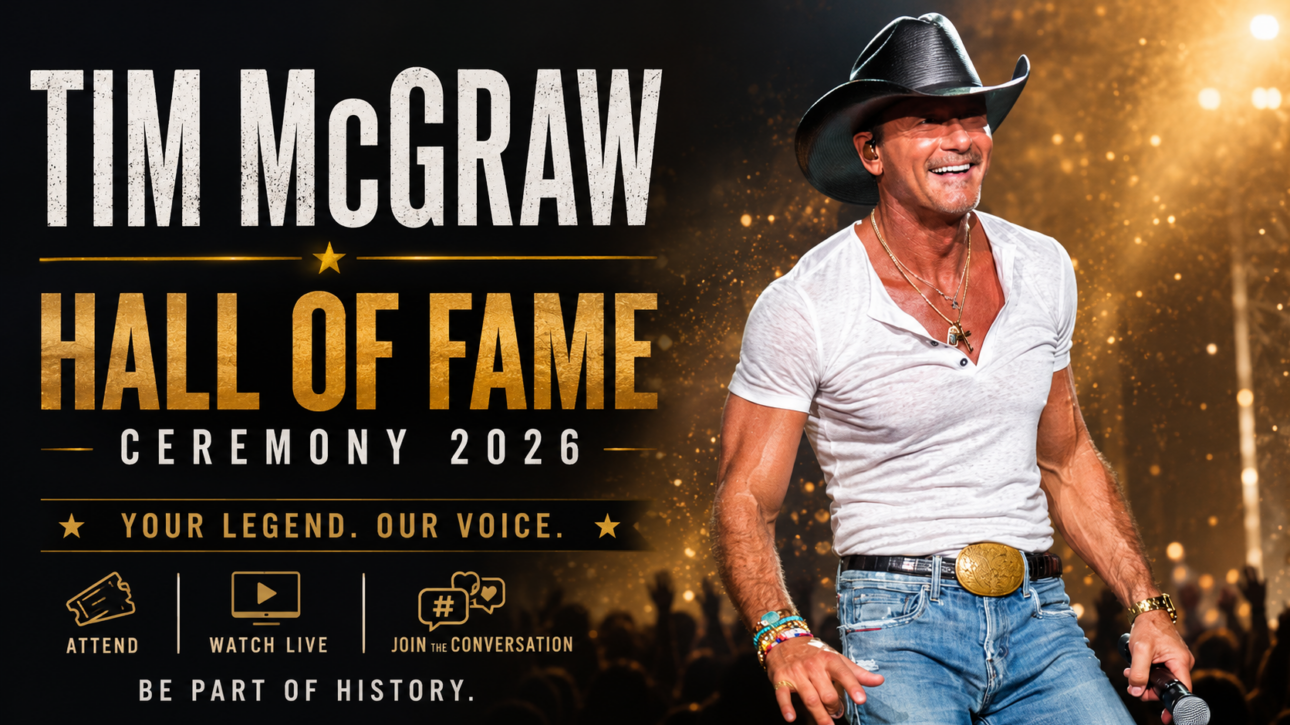 Tim McGraw hall of fame induction ceremony 2026 country music