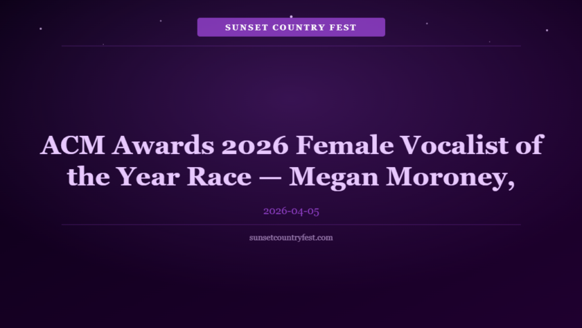 ACM Awards 2026 Female Vocalist of the Year Race — Megan Moroney, Miranda Lambert & More
