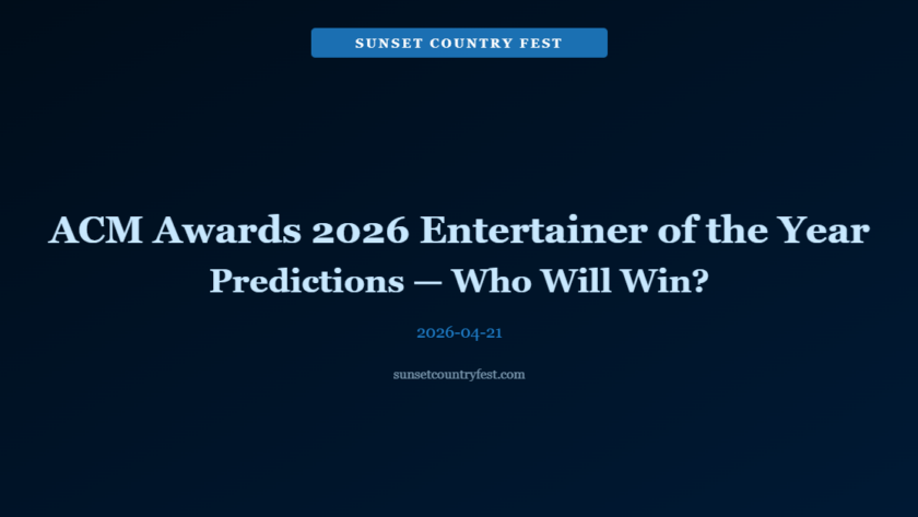 ACM Awards 2026 Entertainer of the Year Predictions — Who Wins Between Luke Combs, Jelly Roll, Megan Moroney, Morgan Wallen, and Lainey Wilson?