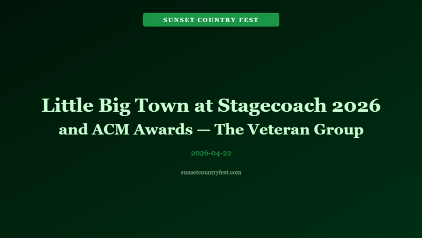 Little Big Town at Stagecoach 2026 and ACM Awards — The Veteran Group Is Having a Major 2026 Moment