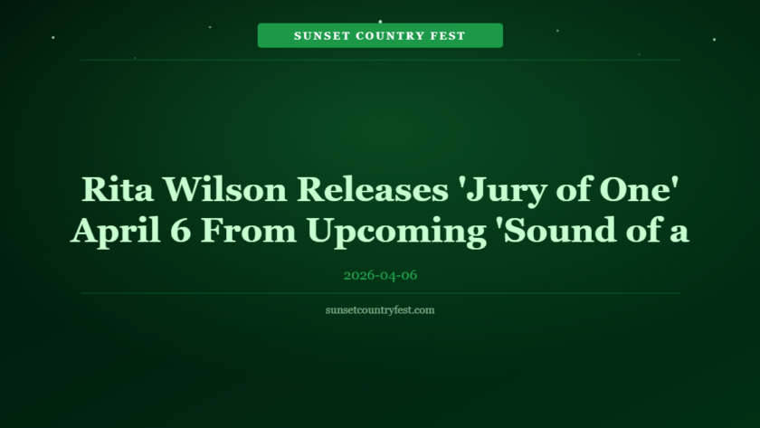 Rita Wilson Releases 'Jury of One' April 6 From Upcoming 'Sound of a Woman' Album