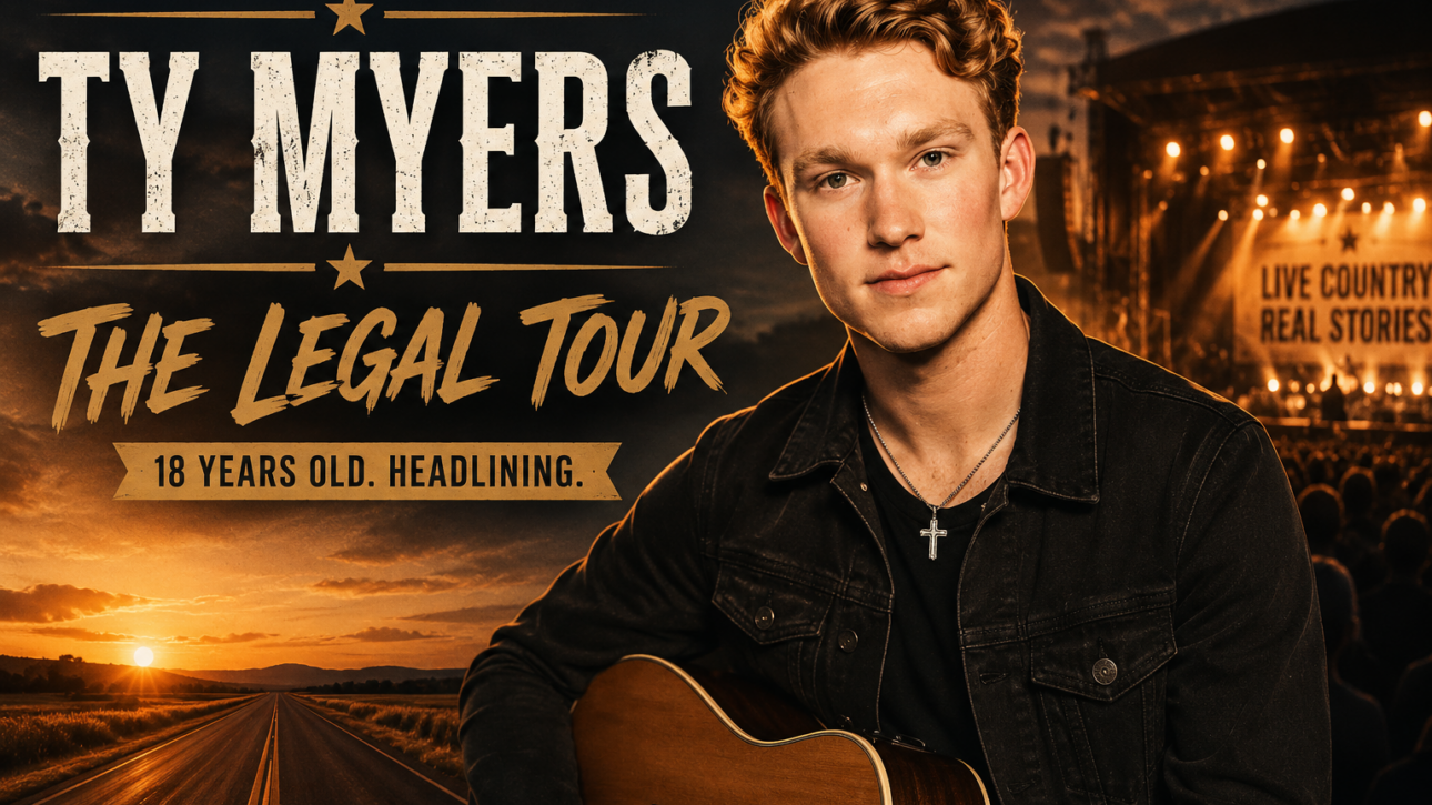 Ty Myers The Legal Tour 2026 country music rising star 18 year old headliner