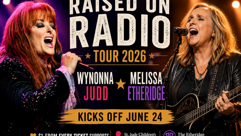 Wynonna Judd and Melissa Etheridge Raised on Radio Tour 2026 concert poster