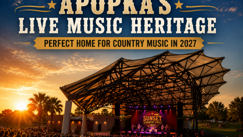 Apopka Florida live music heritage Sunset Country Fest 2027 festival venue