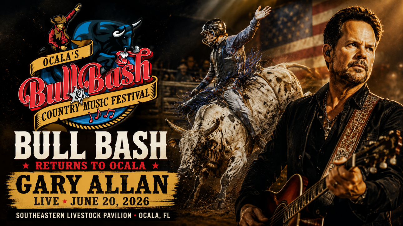 Bull Bash Ocala 2026 - Tampa Bay Rodeo country music festival with Gary Allan