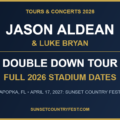 Jason Aldean and Luke Bryan Double Down Tour: Full 2026 Stadium Dates